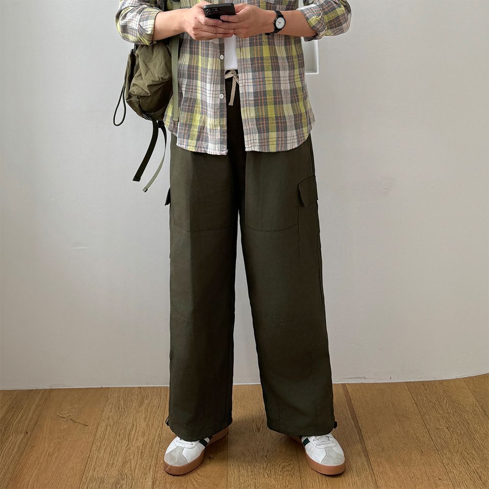 남성쿨바지 남자여름면바지 카고팬츠 - 상세 이미지 4