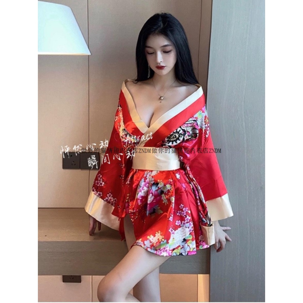 일본 기모노 빅사이즈 코스프레 의상 44~66 치파오 슬릿 롤 플레잉 할로윈 코스프레 - 상세 이미지 4