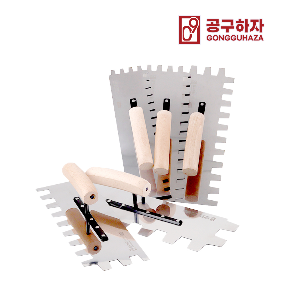 공구하자 타일 고대 흙손 미장칼 톱니 270mm - 상세 이미지 2