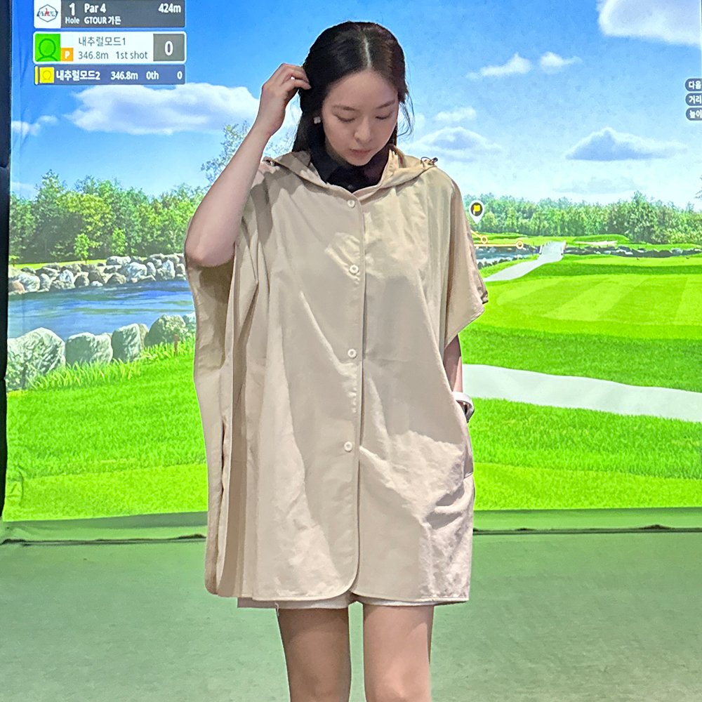 골프비옷 여성골프우비 골프레인코트 - 상세 이미지 4