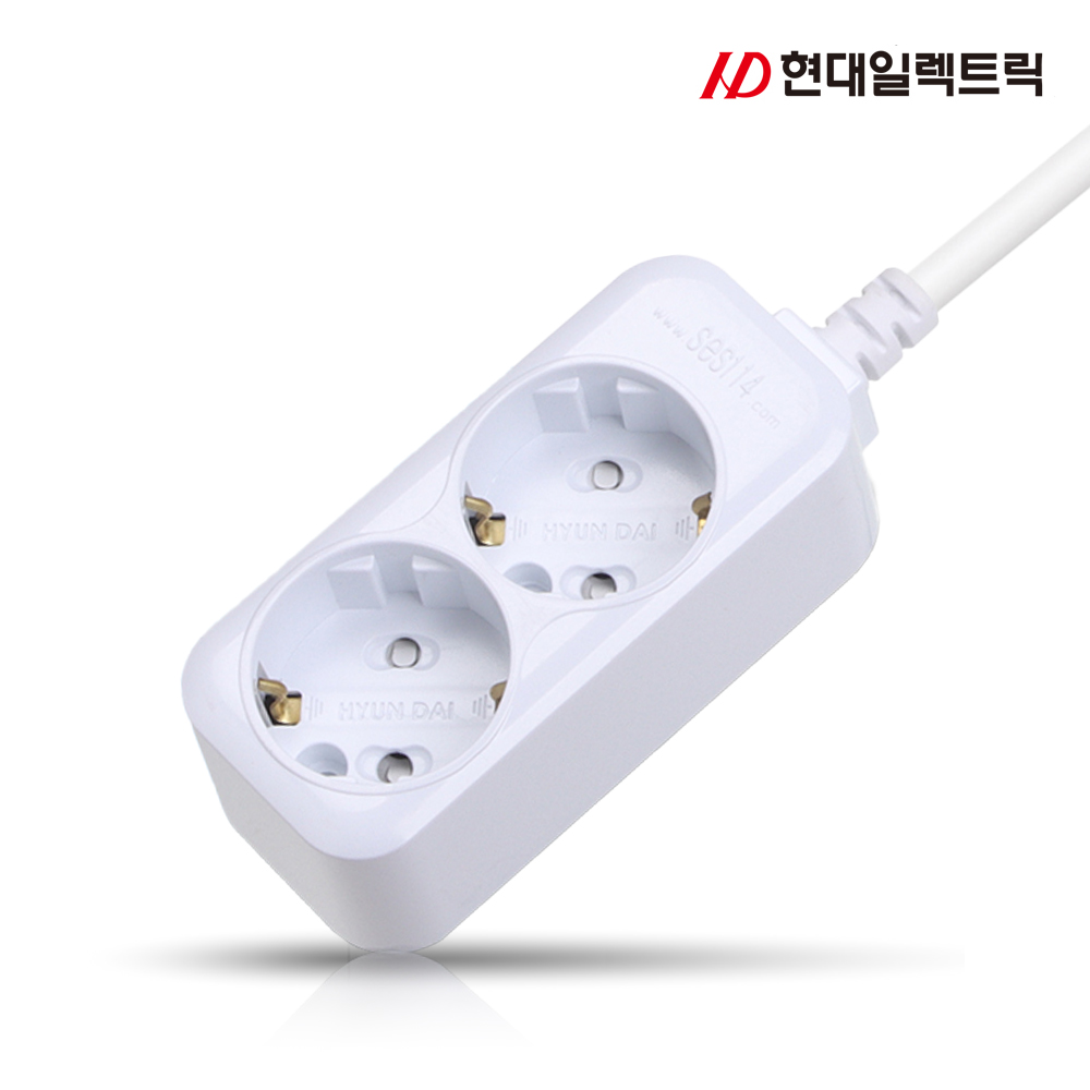 국산 접지 멀티 콘센트 1.5m 전기 2구 16A 접지형 연장선 안전 멀티탭