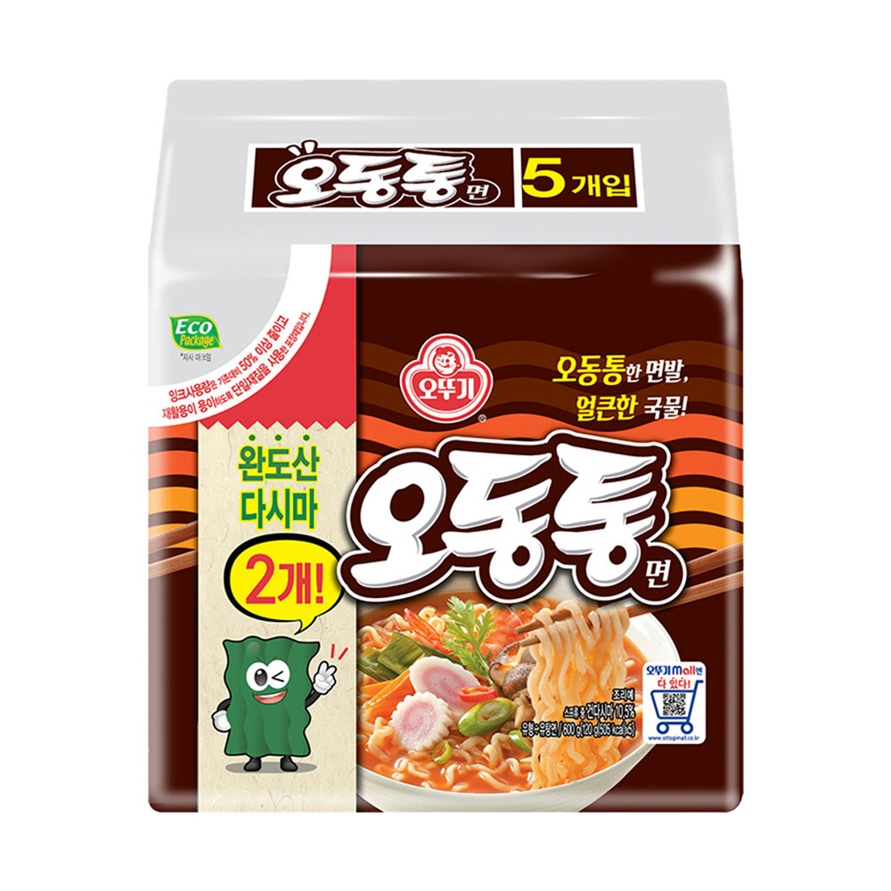 오뚜기 오동통면 120g, 5개