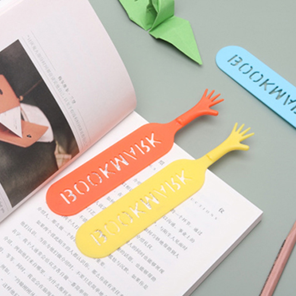 귀여운 손바닥 책갈피 독서집게 북홀더 독서용품 4p - 상품 이미지