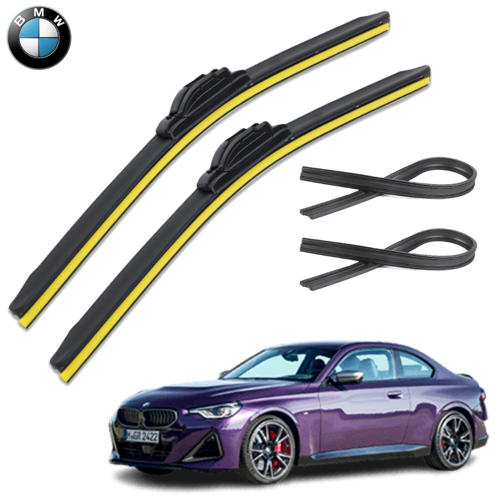 1+1+1 BMW 2시리즈 윈도우브러쉬 와이퍼 블레이드 리필고무 세트 PR - 메인 이미지