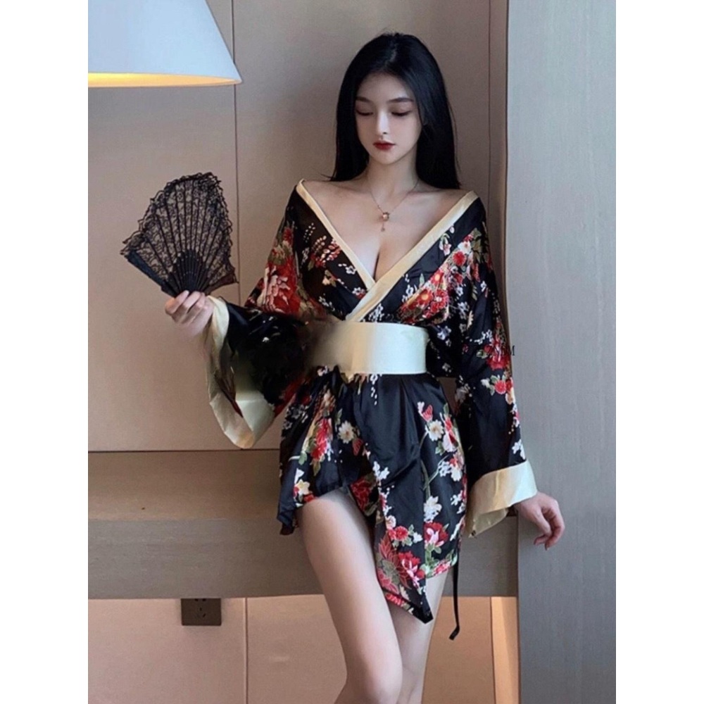 일본 기모노 빅사이즈 코스프레 의상 44~66 치파오 슬릿 롤 플레잉 할로윈 코스프레 - 상품 이미지
