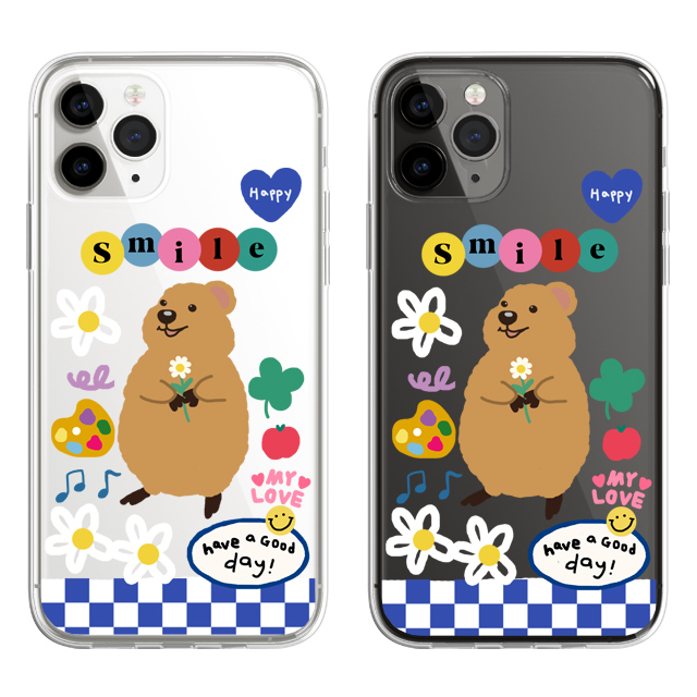 쿼카 캐릭터 귀여운 투명 젤리 케이스 - 상품 이미지