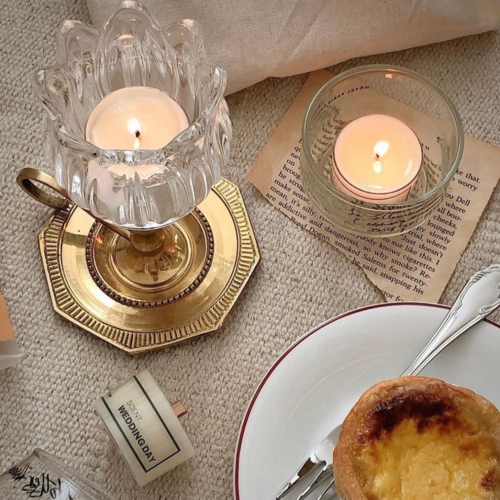 212캔들 미니 양초 향초 스모크리스심지 티라이트 15g 딥디크타입 베이 1개[10+2]