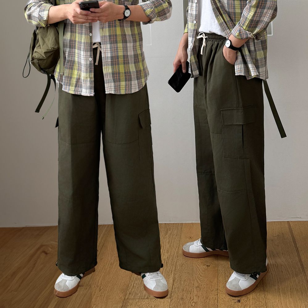 남성쿨바지 남자여름면바지 카고팬츠 - 상세 이미지 5