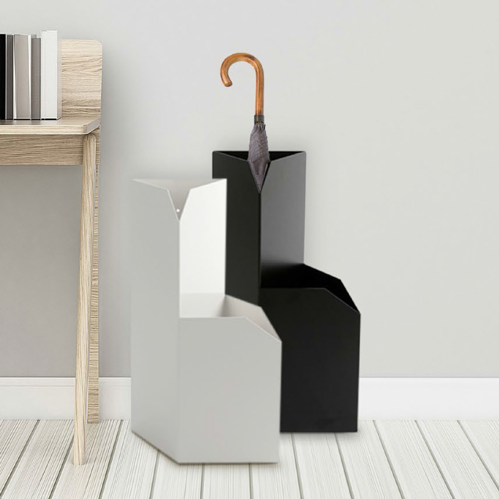 에코프랜 우산꽂이 2구 블랙 1개 업소용 카페 인테리어 디자인 철제 우산 걸이 정리 보관함 정리함 거치대