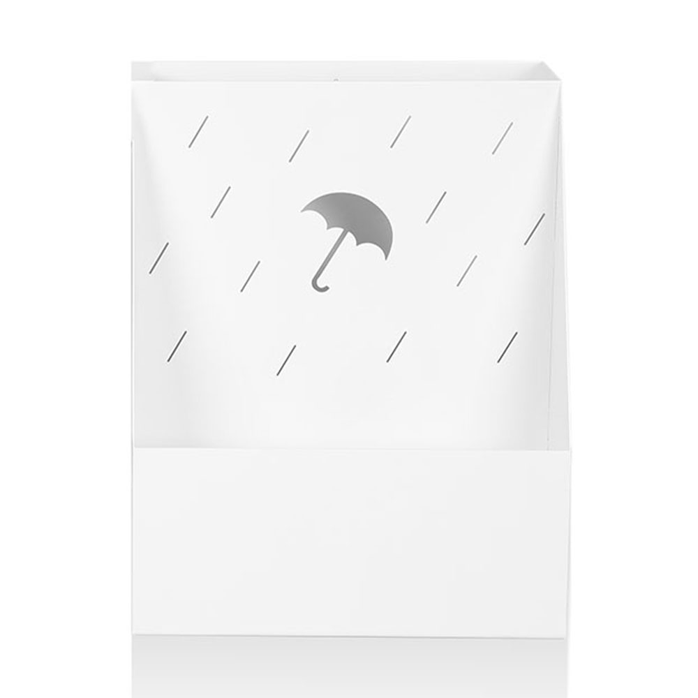 에코프랜 우산꽂이 대용량 화이트 1개 업소용 카페 인테리어 디자인 철제 우산 걸이 정리 보관함 정리함