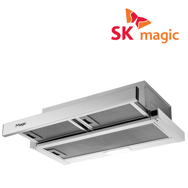 전국설치 600장 슬림형 슬라이드 레인지 주방 후드 실버_초고풍량_소화기용브릿지