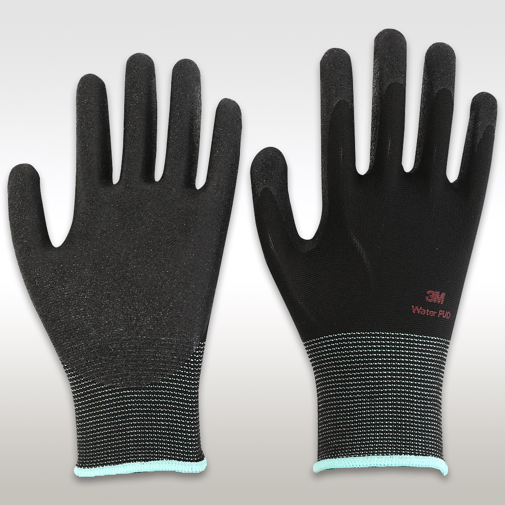 3M PUD 코팅장갑 슈퍼터프 4+ 10조 블랙 S 안전장갑