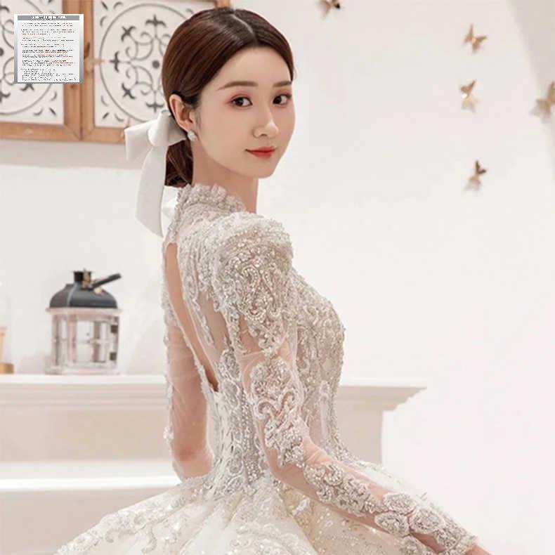 웨딩 촬영 화려한 스냅 드레스 피로연 셀프 - 상세 이미지 3