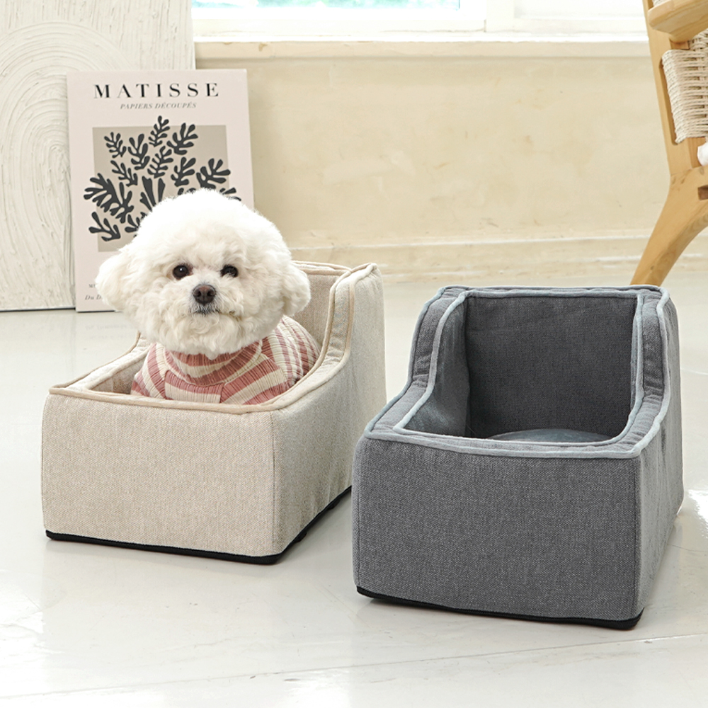 개과천선 위츠 강아지 콘솔 카시트 패브릭 개방형 드라이빙킷 이동장 소형견 차량용 외출용품