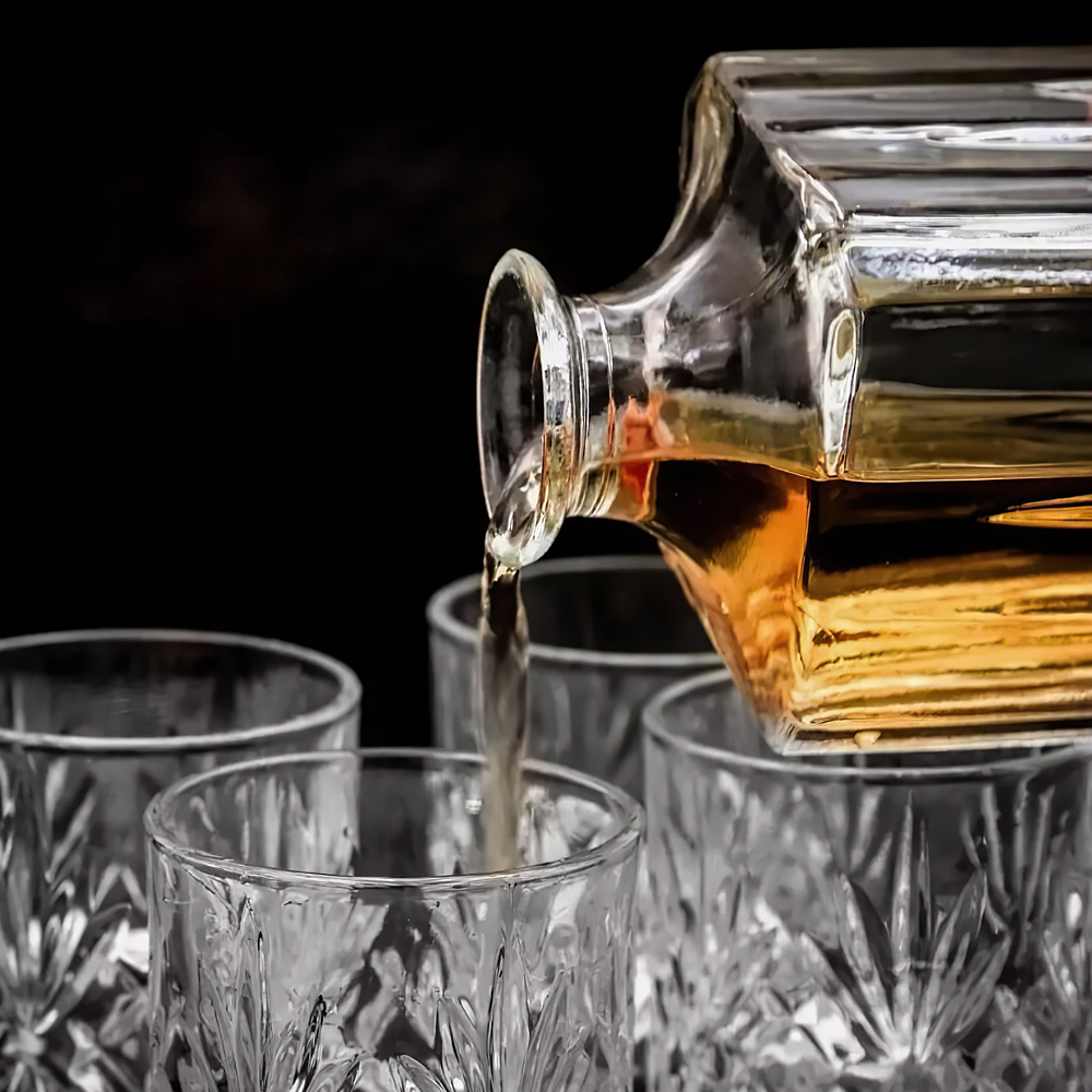 RCR 크리스탈 위스키잔 고급 술잔 선물세트 6P 310ml, 6개, 멜로디아 언더락잔