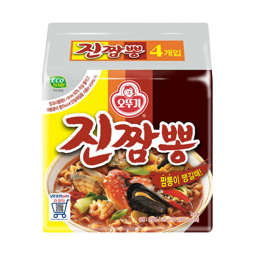 오뚜기 진짬뽕 130g, 4개