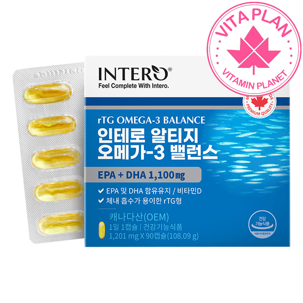 캐나다 알티지 오메가3 멸치 기억력 혈행개선에 도움 DHAEPA 엔초비 90캡슐, 1개 - 메인 이미지