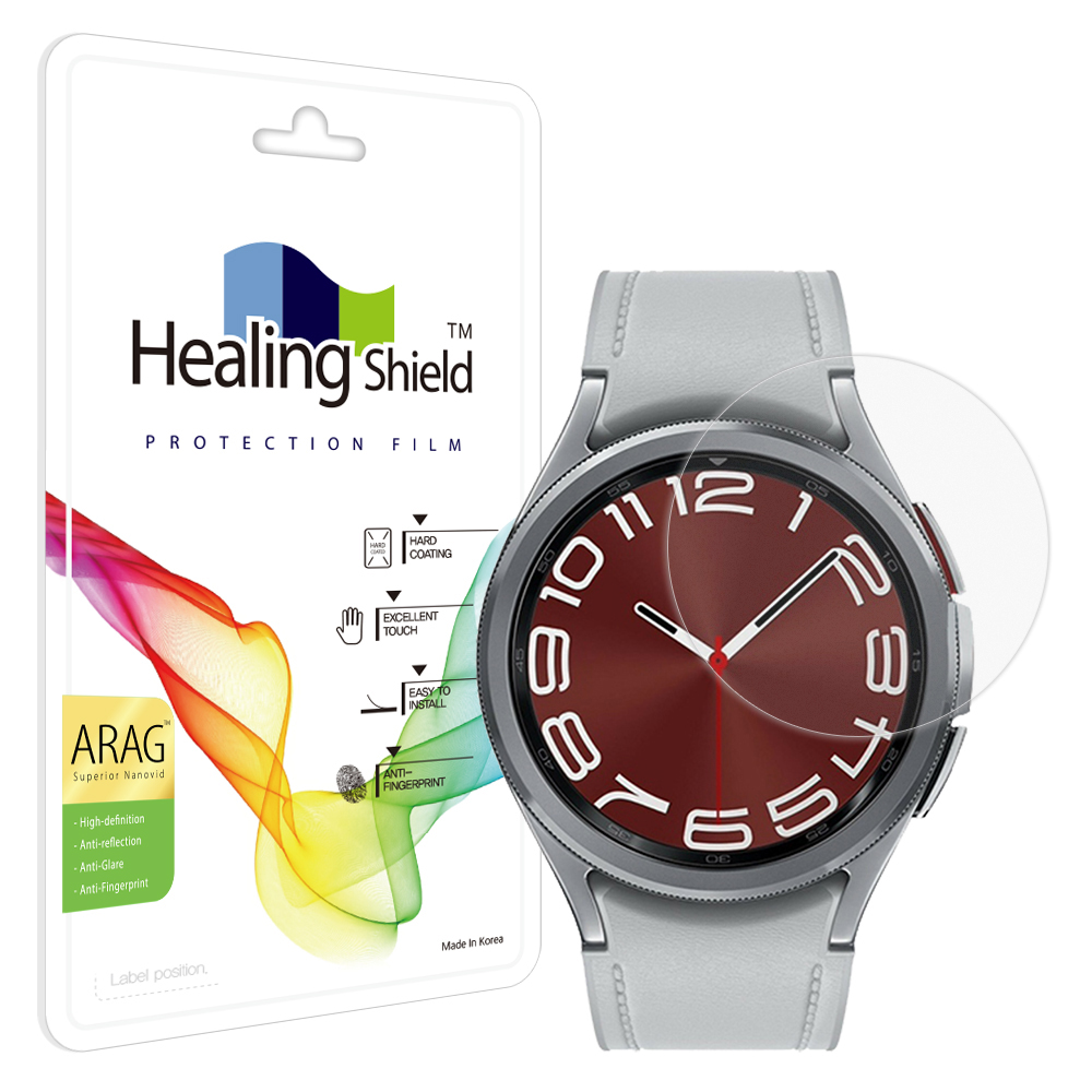 갤럭시워치6 클래식 43mm ARAG 고화질 저반사 액정보호필름 2매 - 상품 이미지