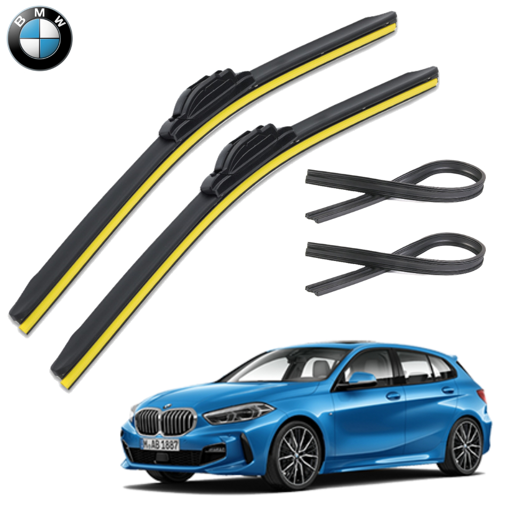 1+1+1 BMW 1시리즈 윈도우브러쉬 와이퍼 블레이드 리필고무 세트 PR - 메인 이미지