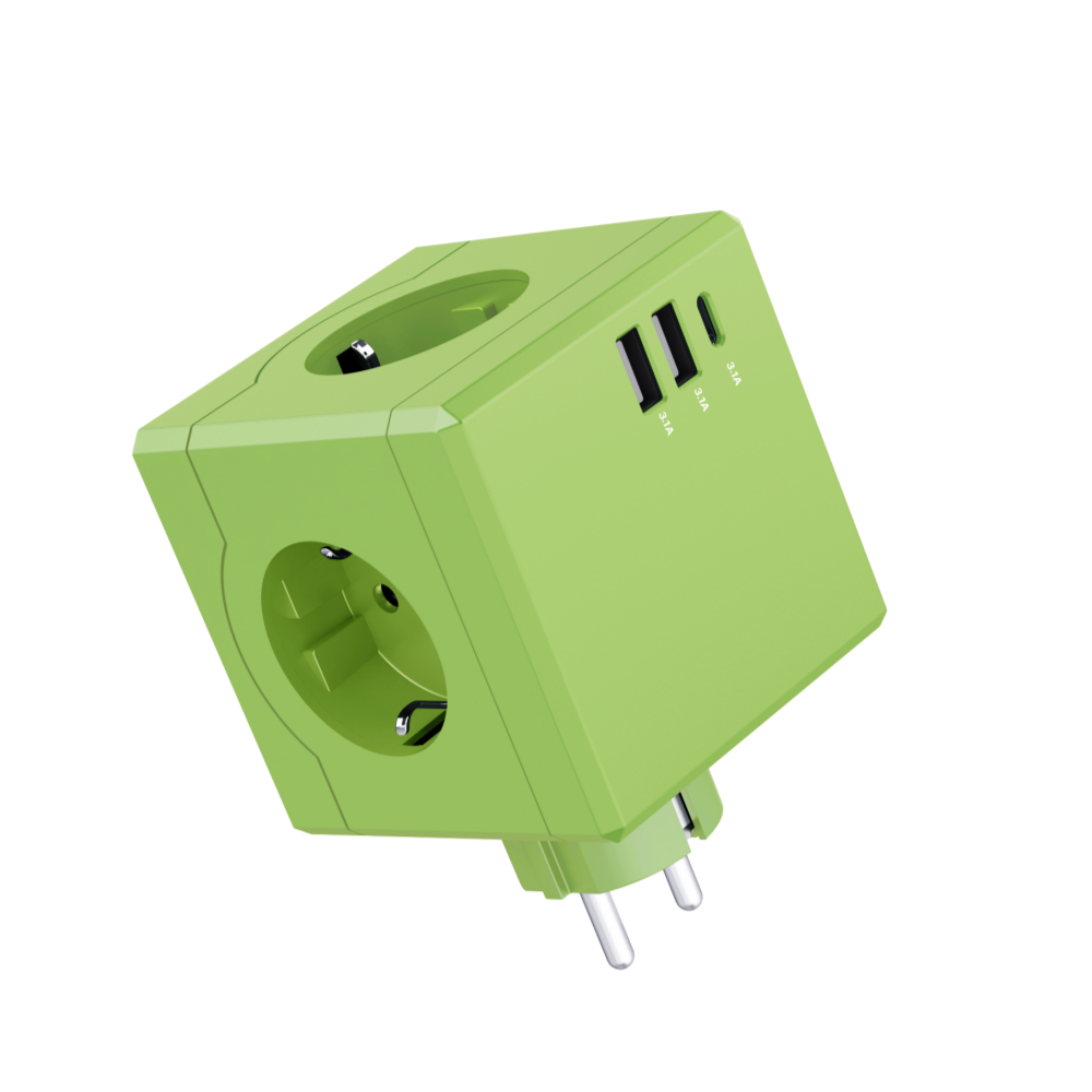 MPG Art01 큐브 고용량멀티탭 USB C타입 충전기 선이없는 무선형 멀티어댑터