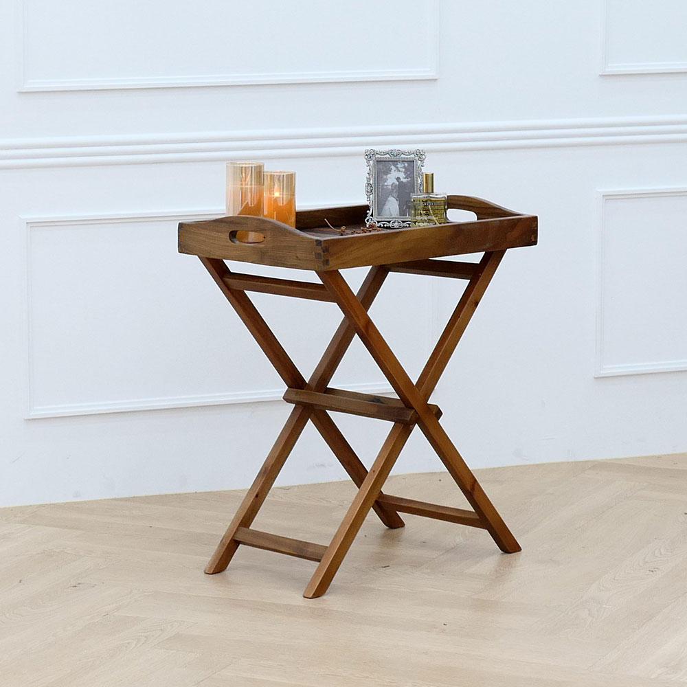 메라토 접이식 테이블 겸용 화분다이 (엔틱)