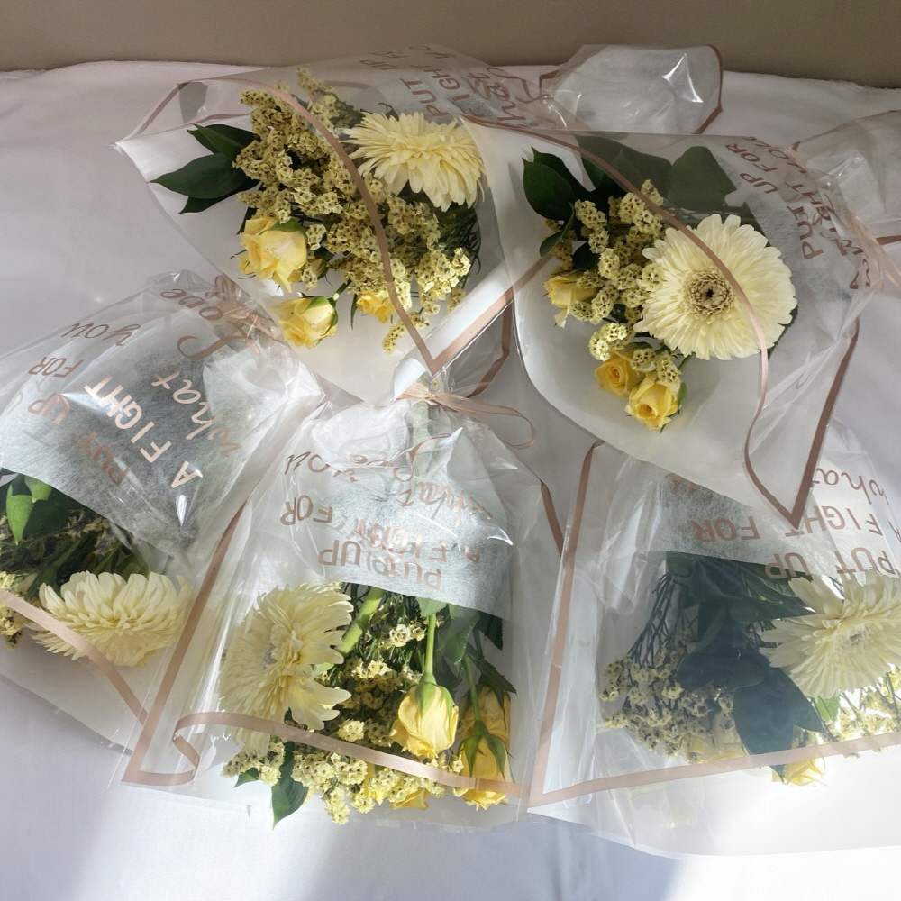 단체 미니 꽃다발 행사 돌 결혼 답례품 생화 택배