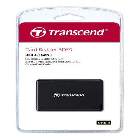 TRANSCEND TS-RDF9 멀티 카드 리더기 (블랙)