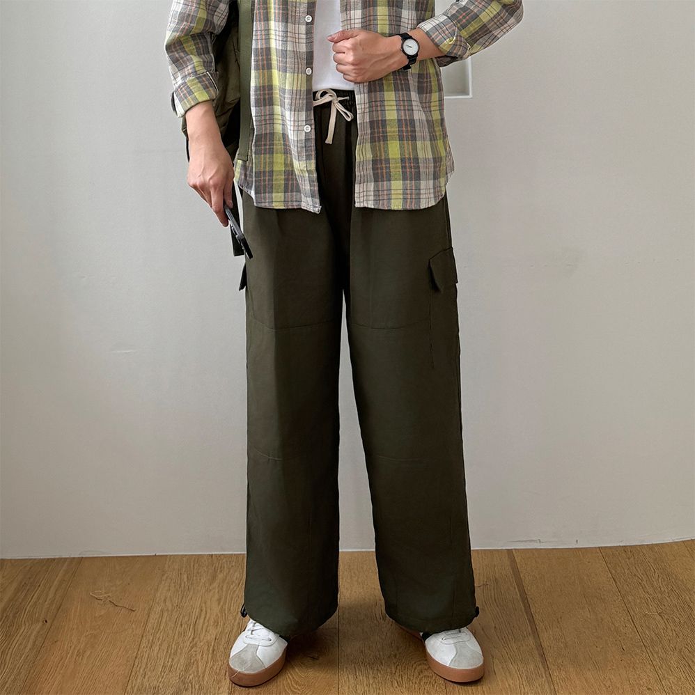 남성쿨바지 남자여름면바지 카고팬츠 - 상세 이미지 3