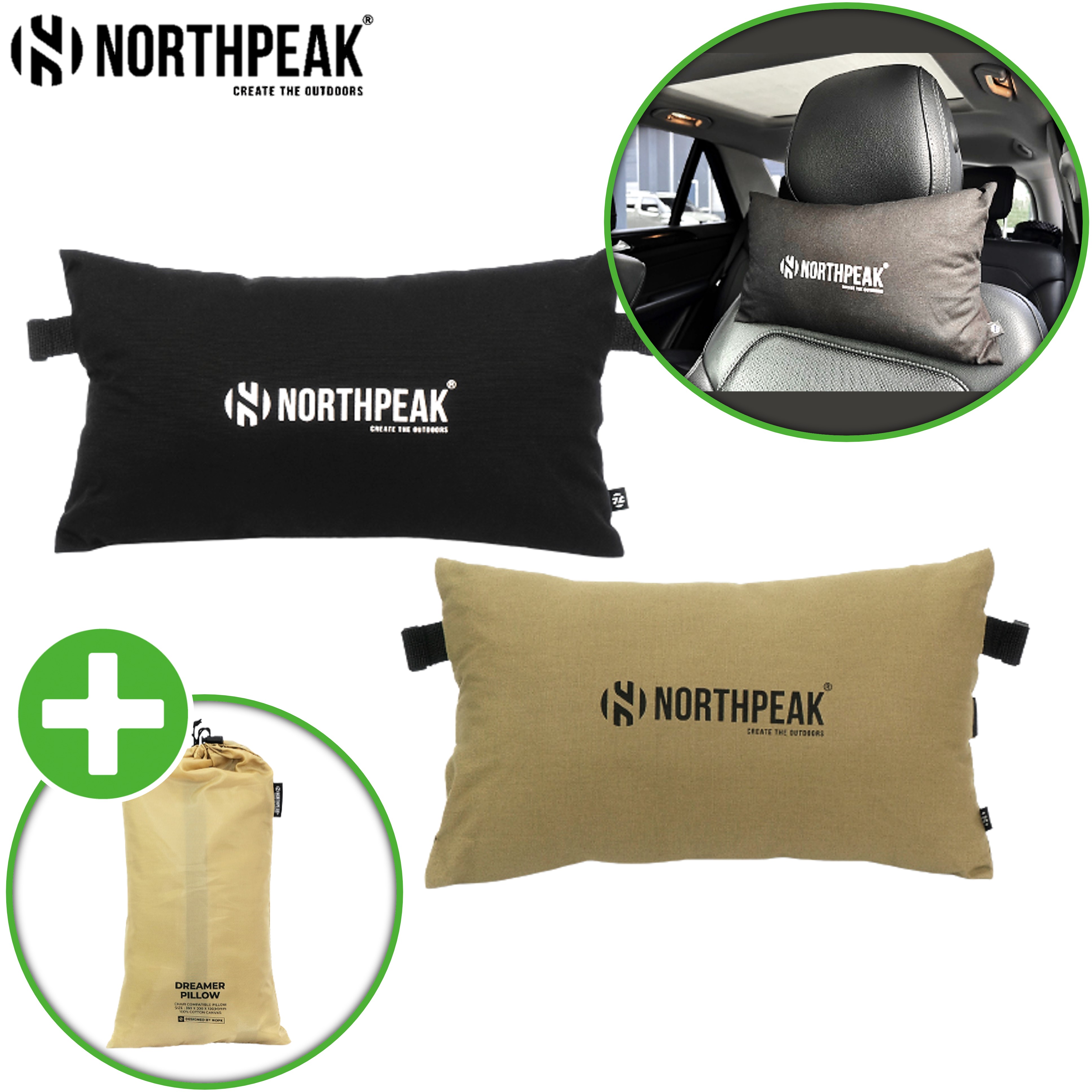 노스피크 드리머 필로우 캠핑 베개 목베개 쿠션 의자 체어 호환