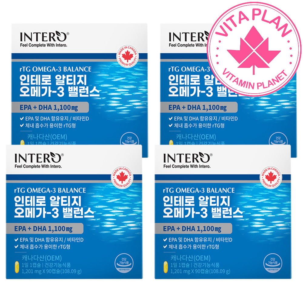 캐나다 알티지 오메가3 멸치 기억력 혈행개선에 도움 DHAEPA 엔초비 90캡슐, 4개 제품 이미지