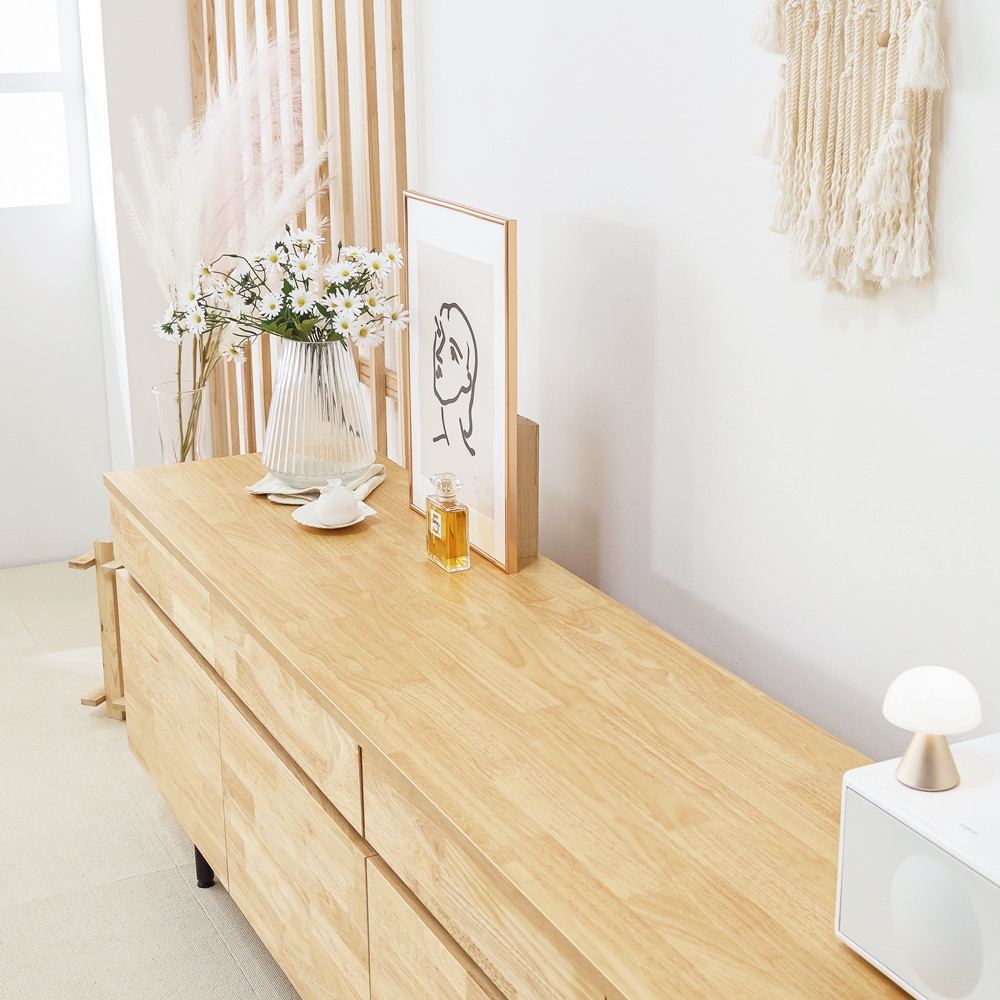 바젠트 원목 85인치 75인치 티비장 TV다이서랍장 낮은 거실장