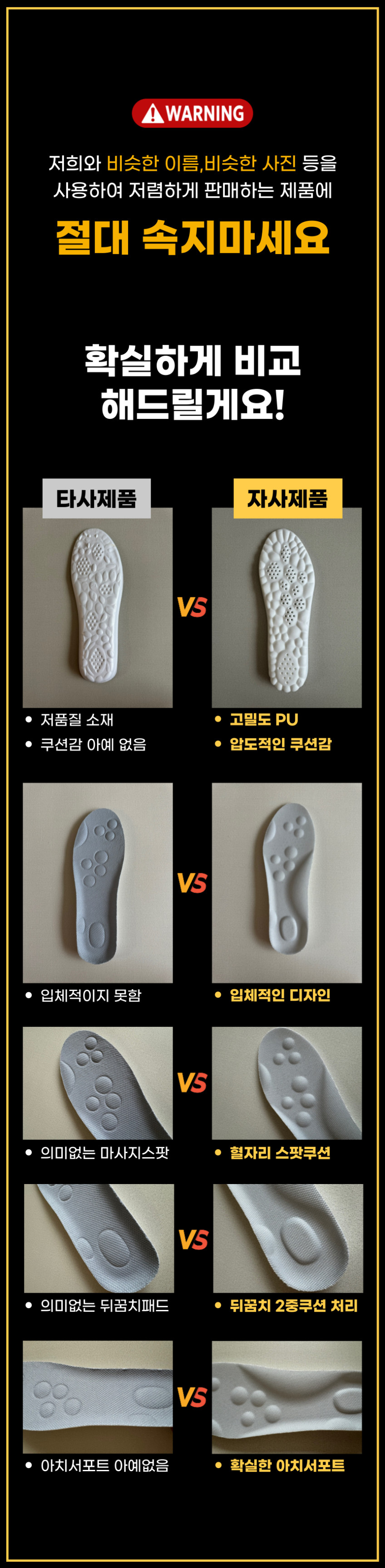 워킹보감 쫀쫀깔창 [3켤레 세트] 판매처 상세 정보 이미지 4