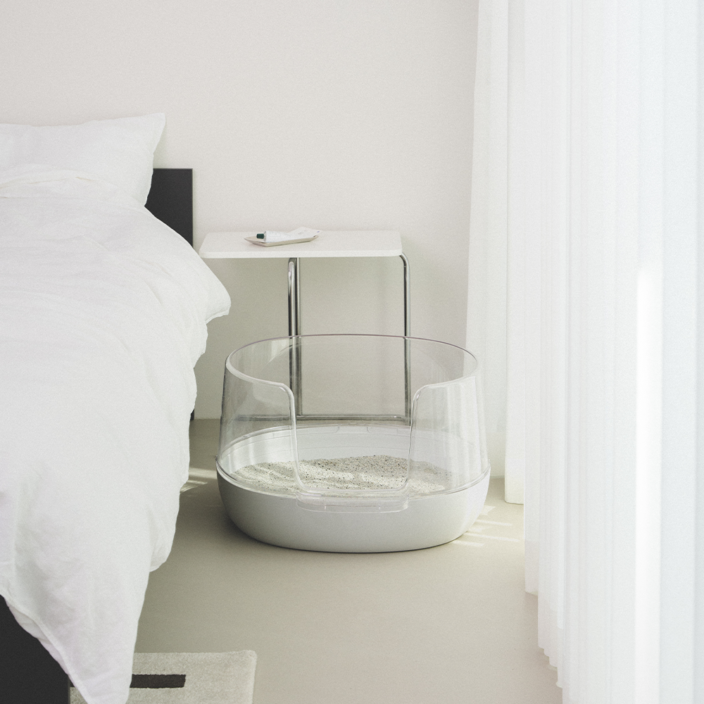 냥쌤 고양이화장실 투명화장실 대형 배변통 사막화방지