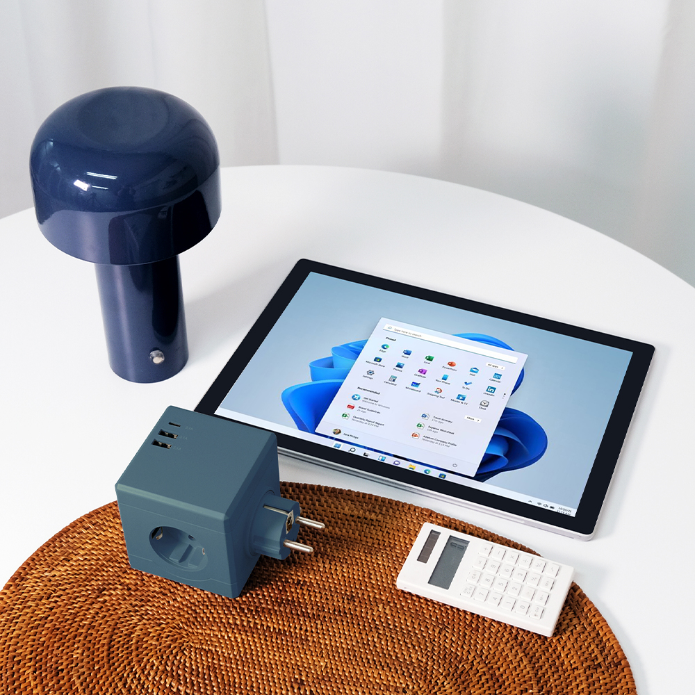 MPG Art01 큐브 고용량멀티탭 USB C타입 충전기 선이없는 무선형 멀티어댑터