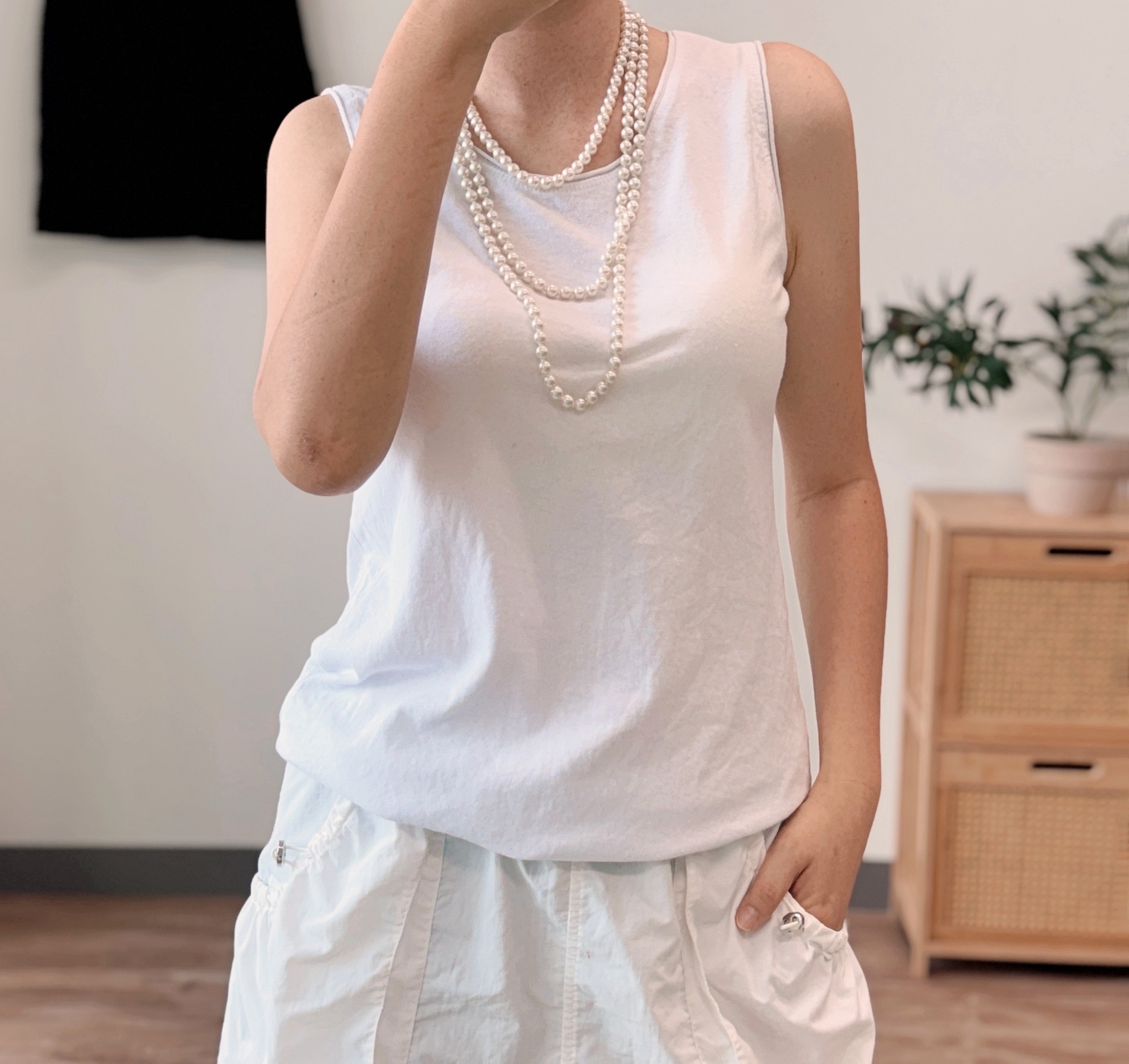 유넥 무지 나시 탑 기본 이너 민소매 티셔츠 3668 - 상세 이미지 3