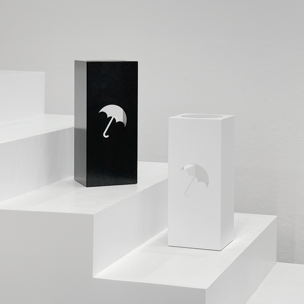 에코프랜 우산꽂이 디럭스 화이트 1개 업소용 카페 인테리어 디자인 철제 우산 걸이 정리 보관함 정리함