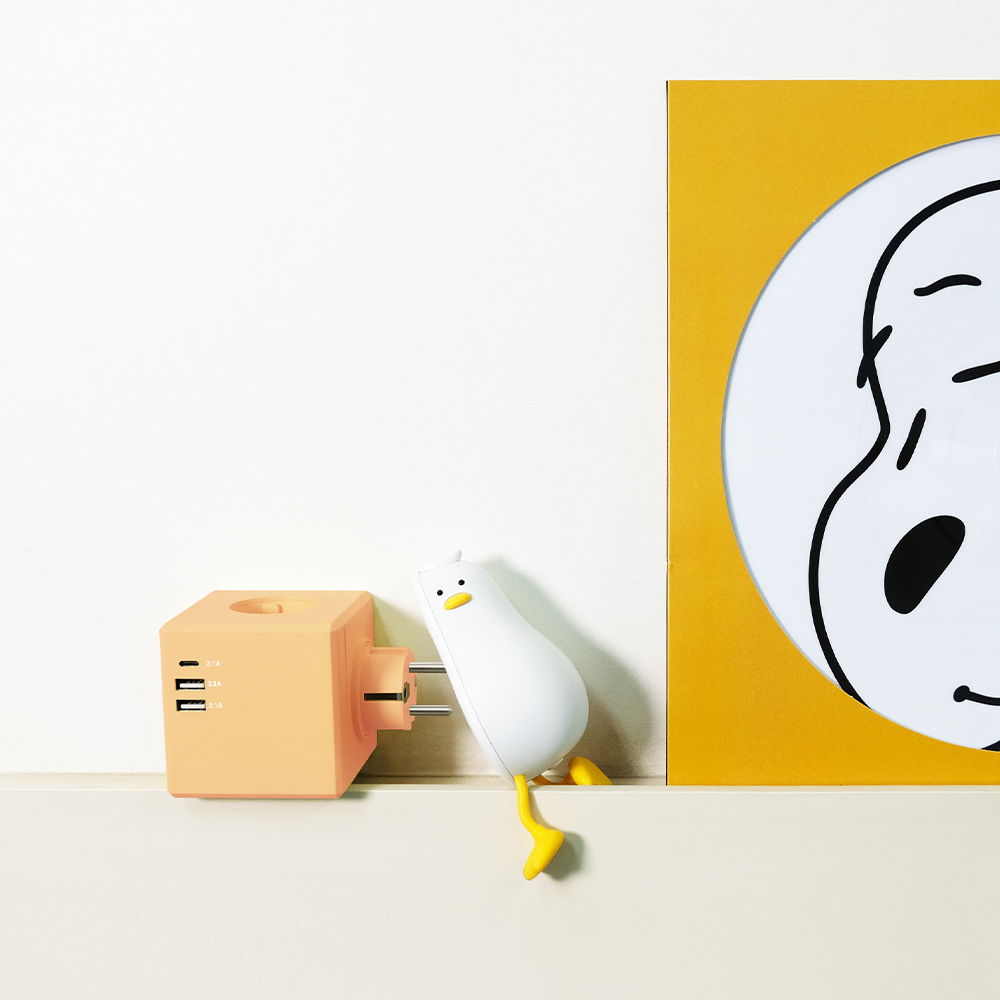 MPG Art01 큐브 고용량멀티탭 USB C타입 충전기 선이없는 무선형 멀티어댑터