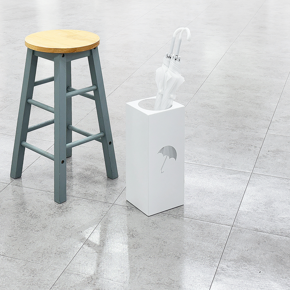 에코프랜 우산꽂이 디럭스 화이트 1개 업소용 카페 인테리어 디자인 철제 우산 걸이 정리 보관함 정리함