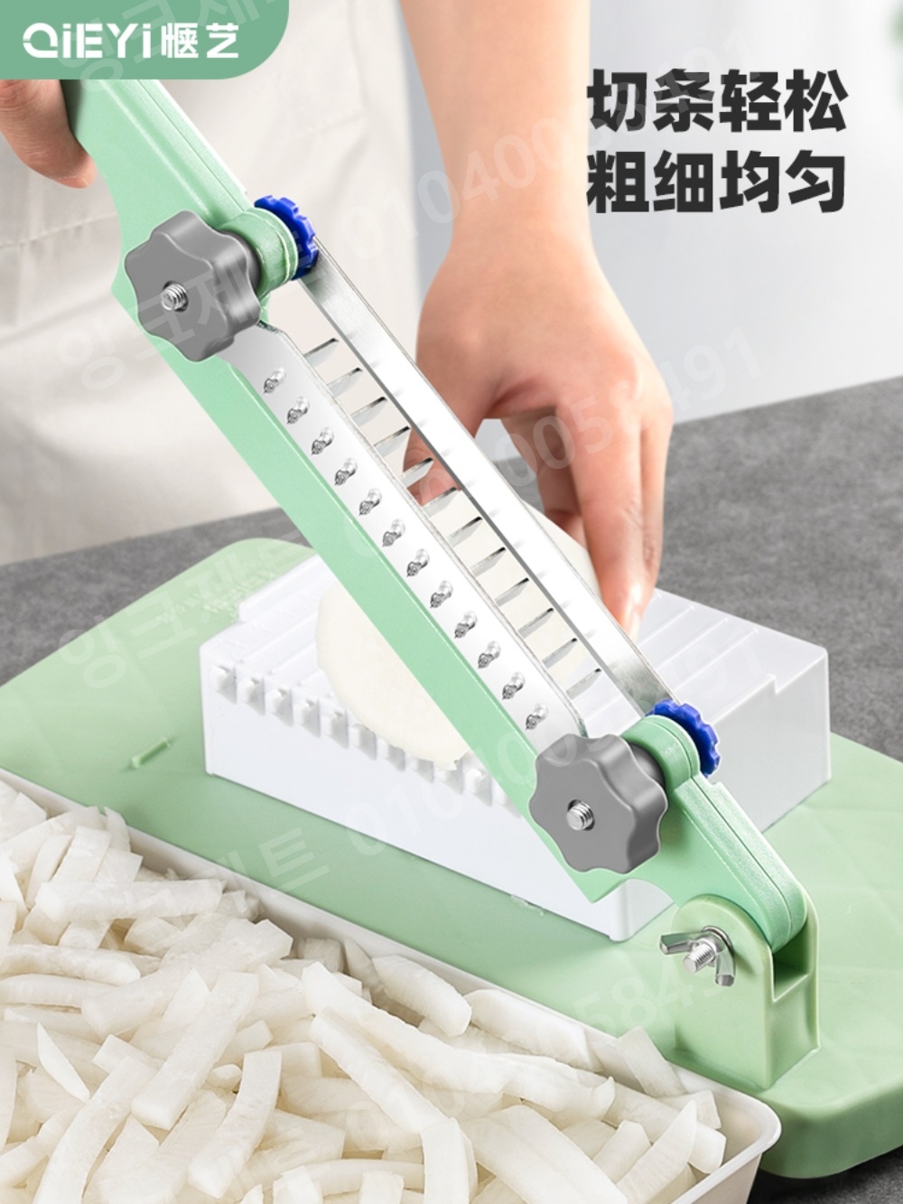 햄 절단기 수동 주방 치즈 계란 슬라이서 스팸 커터기 - 상세 이미지 3