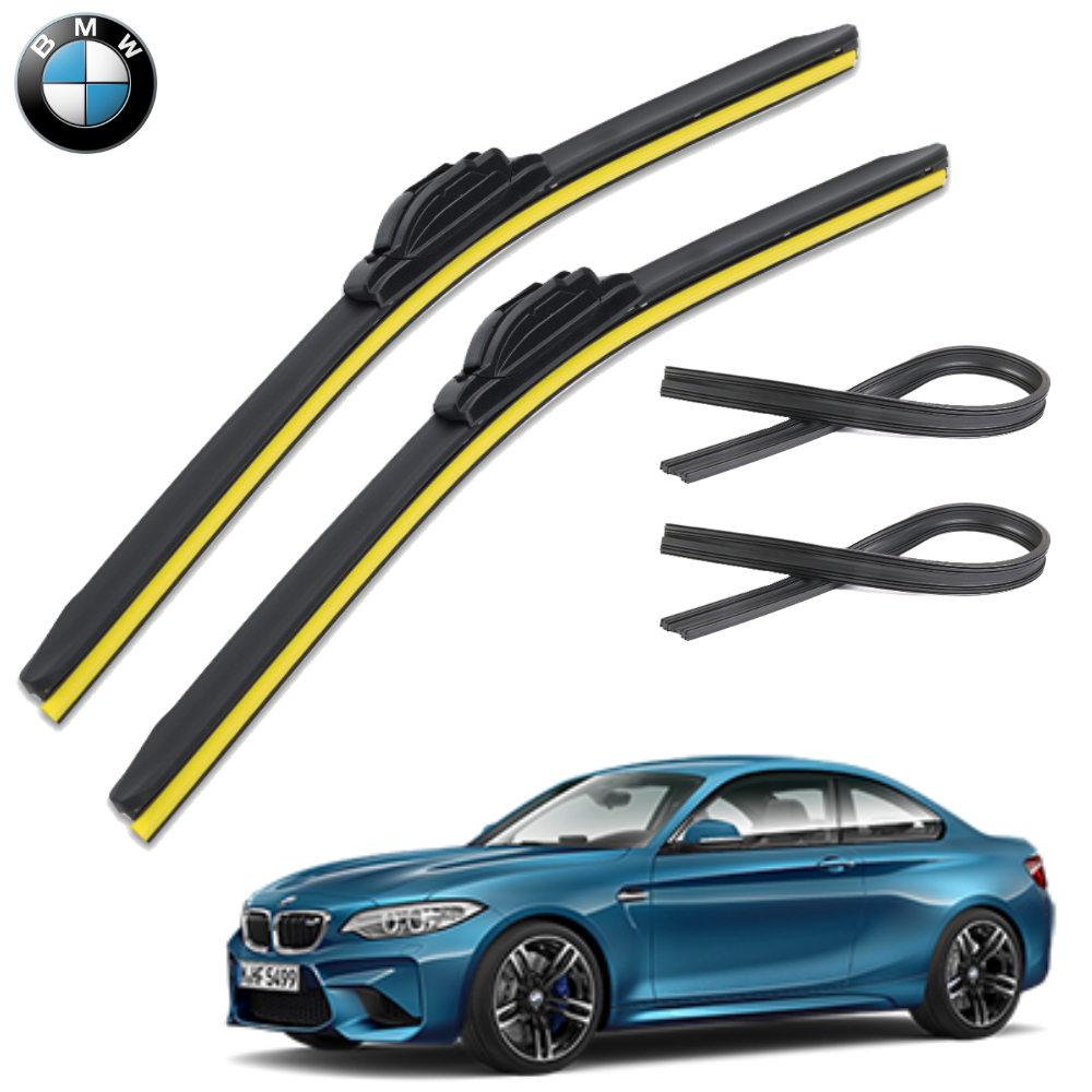1+1+1 BMW M2 윈도우브러쉬 와이퍼 블레이드 리필고무 세트 PR - 메인 이미지
