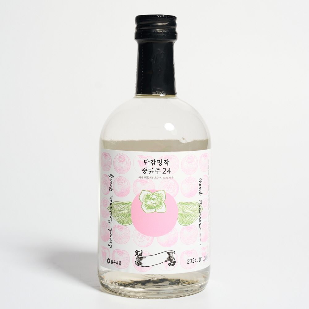 단감명작 증류주 24도 375ml 단감주 맑은내일