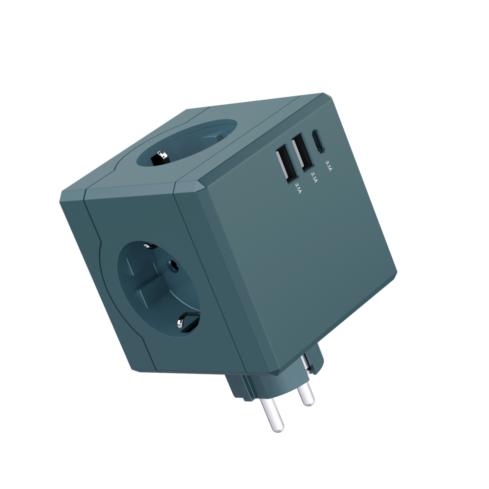 MPG Art01 큐브 고용량멀티탭 USB C타입 충전기 선이없는 무선형 멀티어댑터