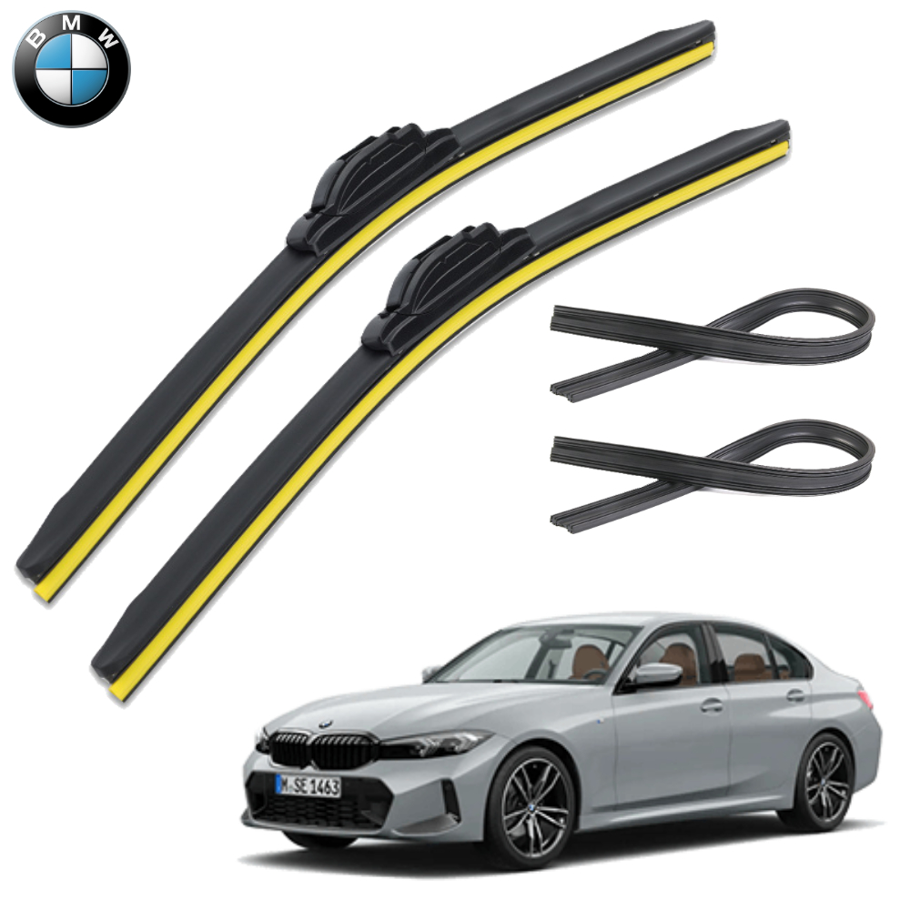 1+1+1 BMW 3시리즈 윈도우브러쉬 와이퍼 블레이드 리필고무 세트 PR - 메인 이미지