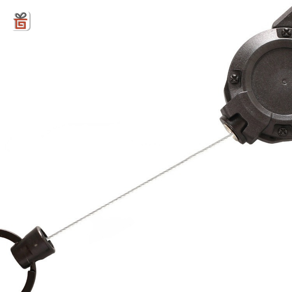 와이어 릴 키링 홀더 카라비너 열쇠고리 가방 캠핑 등산 낚시 배달 아웃도어