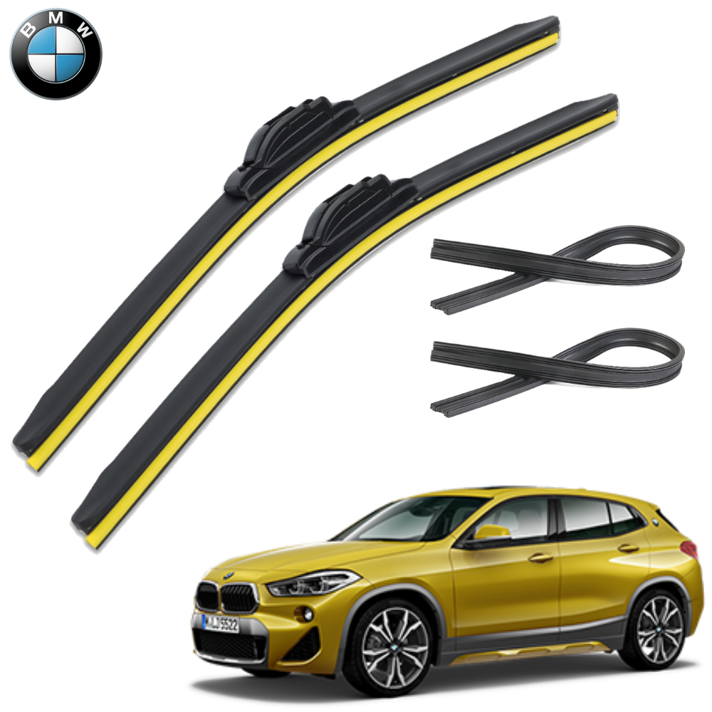 1+1+1 BMW X2 윈도우브러쉬 와이퍼 블레이드 리필고무 세트 PR - 메인 이미지