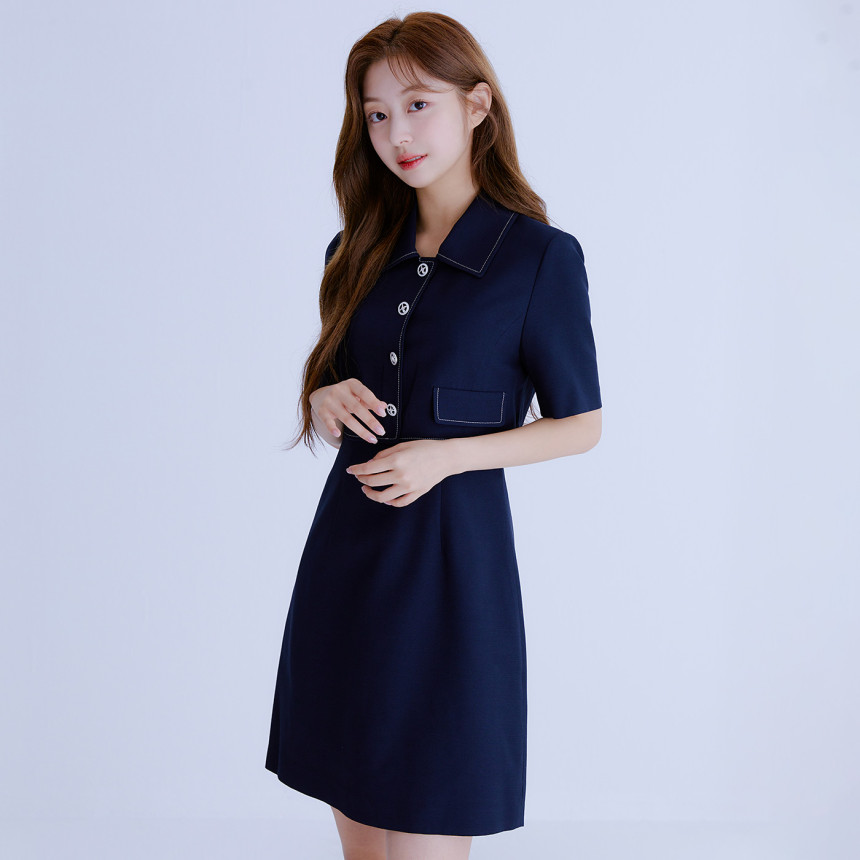 로엠 린넨라이크 2in1 원피스 RMOWE37ST2