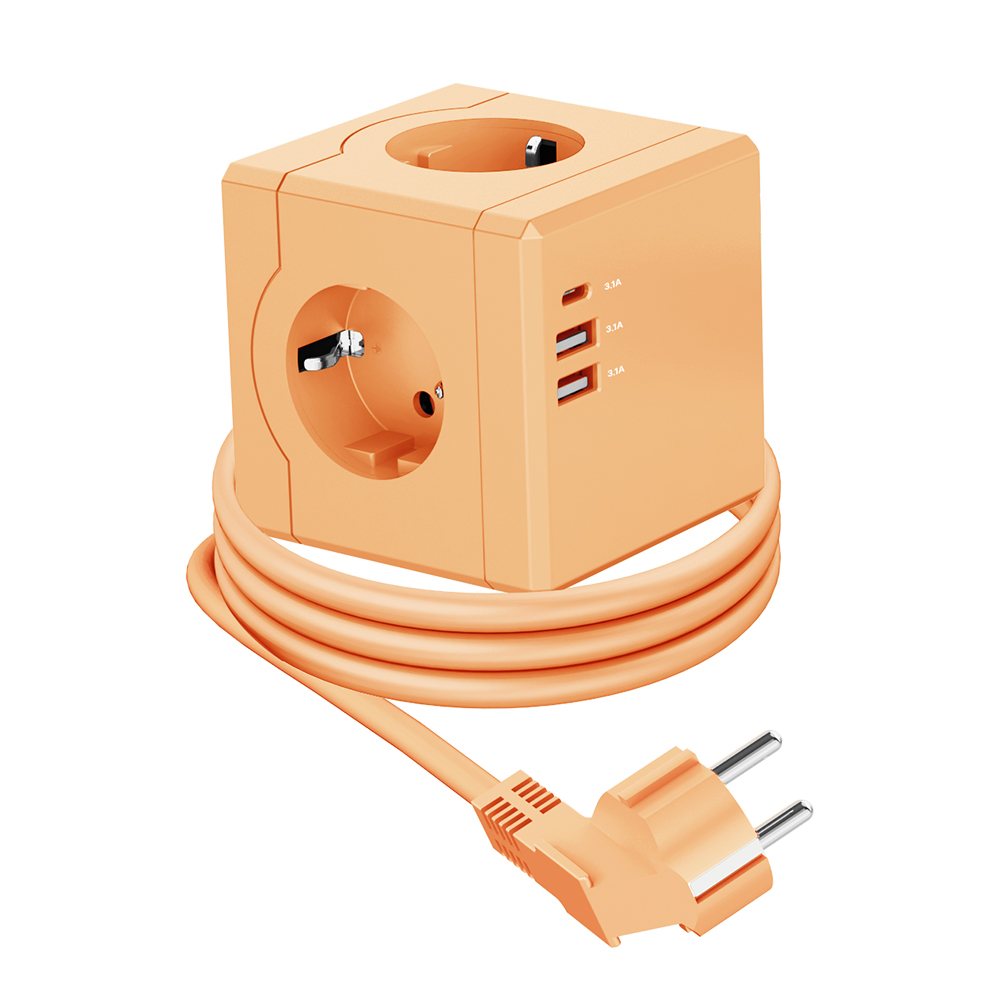 MPG Art02 큐브 고용량멀티탭 USB C타입충전기 케이블형 1.8m 멀티콘센트