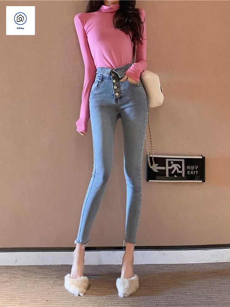 하이웨이스트 스키니 데님 롱다리 키큰녀청바지 - 상품 이미지