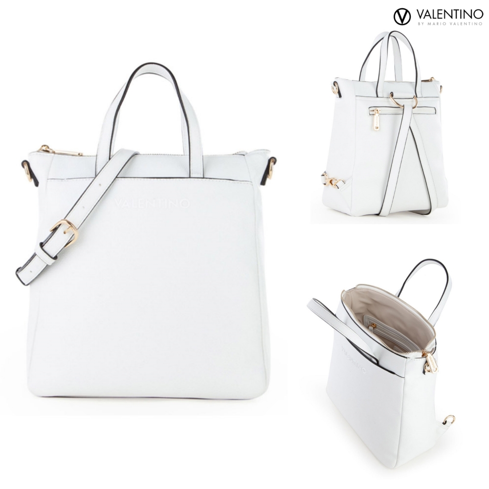 발렌티노 마리오 맨해튼 Re 백팩 숄더스트랩 핸드백 VBS7QW05 BIANCO - 메인 이미지