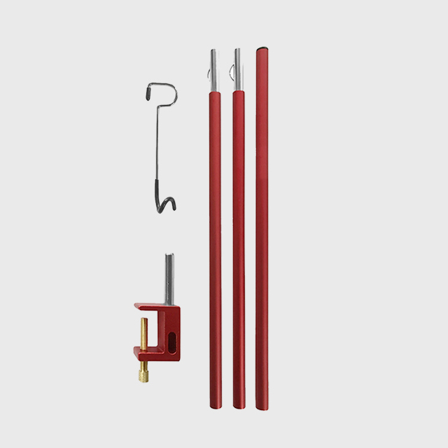 KOOLMAN(쿨맨) 3단 테이블 랜턴스탠드 레드